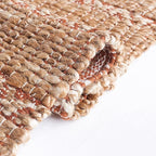 SAFAVIEH Natural Fiber Collection Accent Rug - 3' x 5', Rust & Natural, Handmade Flat Weave Stripe Jute & Cotton Jute, Ideal for High Traffic Areas in Entryway, Living Room, Bedroom (NFB655P)