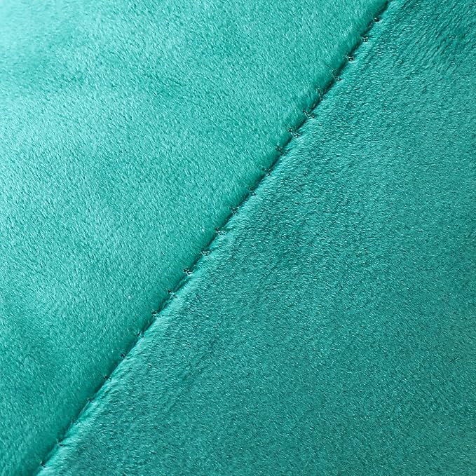 NiNi ALL Decorative Throw Pillow Covers Velvet 28x28 Inch Pack of 2 Aqua Green Cushion Covers Soft for Couch Sofa Bedroom Living Room Outdoor