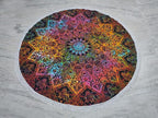 Round Beach Tapestry Turquoise Mandala Throw/Boho Hippie Beach Blanket Roundie/Indian Cotton Bohemian Large Round Table Cloth-Home Decor/Yoga Mat Meditation Picnic Rug (42", Multi Blue)