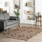 nuLOOM 5' x 8' Easy-Jute Area Rug, Machine Washable, Non-Slip, for Living Room Bedroom Kids Room Nursery Home Decor, Melony Natural