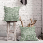 Sage Green Boho Throw Pillow Covers 24x24 Inch Decorative Square Bohemian Carpet Pattern Ethnic Pillow Cases Vintage Geographic Rug Cushion Covers Farmhouse Home Decor For Sofa Couch Outdoor Set of 2