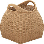 Household Essentials Paper Rope Basket with Handles, Natural