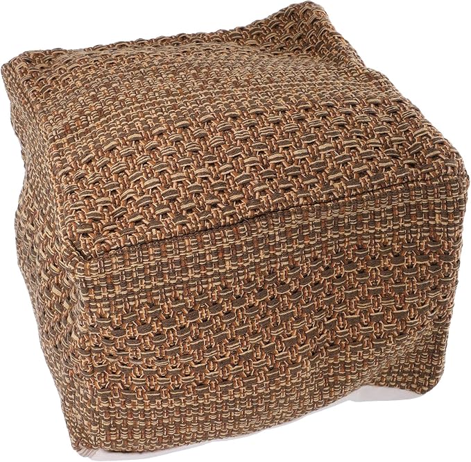 STOBAZA Footstool Cotton Yoga Sitting Cushion Farmhouse Pouf Cozy Japanese Cushion Hyacinth Square Pouf Footrest