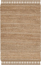 SAFAVIEH Natural Fiber Collection Accent Rug - 2' x 3', Natural & Light Grey, Handmade Tassel Jute, Ideal for High Traffic Areas in Entryway, Living Room, Bedroom (NF550A)