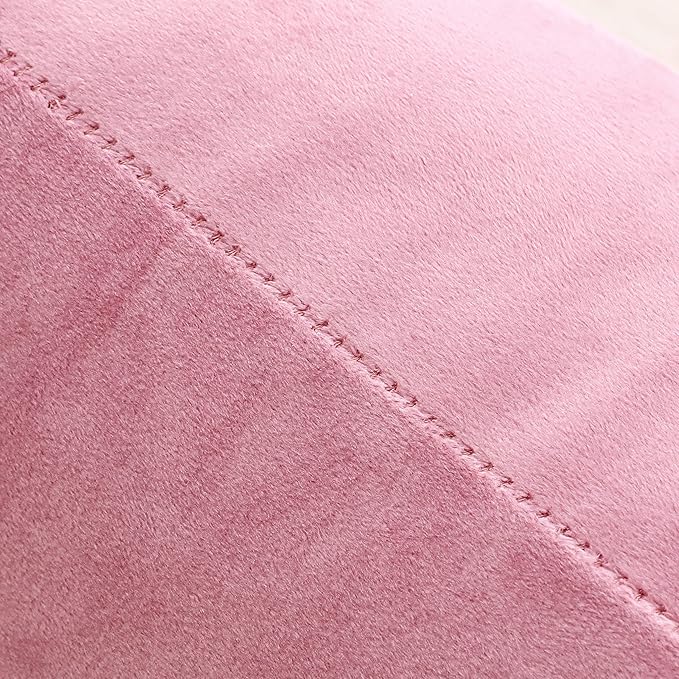 NiNi ALL Decorative Throw Pillow Covers Velvet 28x28 Inch Pack of 2 Pink Cushion Covers Soft for Couch Sofa Bedroom Living Room Outdoor