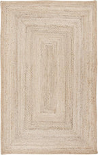 SAFAVIEH Area Rug 6x9 - Cape Cod Collection - Natural Brown, Handmade Braided Flat Weave Jute (CAP252A)