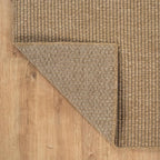 CAMILSON Easy Jute Rug 5x7, Indoor Outdoor Natural Color Farmhouse Area Rugs for Living Room Patio and Kitchen Rug, Solid Boho Woven Design, Easy-Cleaning, Washable Outside Carpet Alfombras (5 x 7)