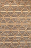 Dash & Albert Rumi Handwoven Jute Rug, 9.5 X 13.5 Feet, Browns Geometric Pattern