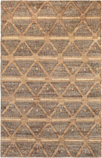 Dash & Albert Rumi Handwoven Jute Rug, 9.5 X 13.5 Feet, Browns Geometric Pattern
