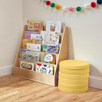 ECR4Kids SoftZone Floor Cushions, Round, Flexible Seating, Yellow, 6-Piece