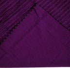 Better Trends Jullian Collection is Super Soft and Light Weight in Bold Stripes Design 100% Cotton Tufted Unique Luxurious Machine Washable Tumble Dry, Euro Sham, Plum