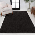 JONATHAN Y Pata Hand Woven Chunky Jute Black Indoor Area Rug, 3x5, Bohemian, Rustic, Cottage, Easy-Cleaning for Living Room, Bedroom, Kitchen, Non-Shedding (NRF102E-3)