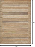 Loloi Chris Loves Julia Judy Collection JUD-03 Natural/Dove 2'-3" x 3'-9" Accent Rug