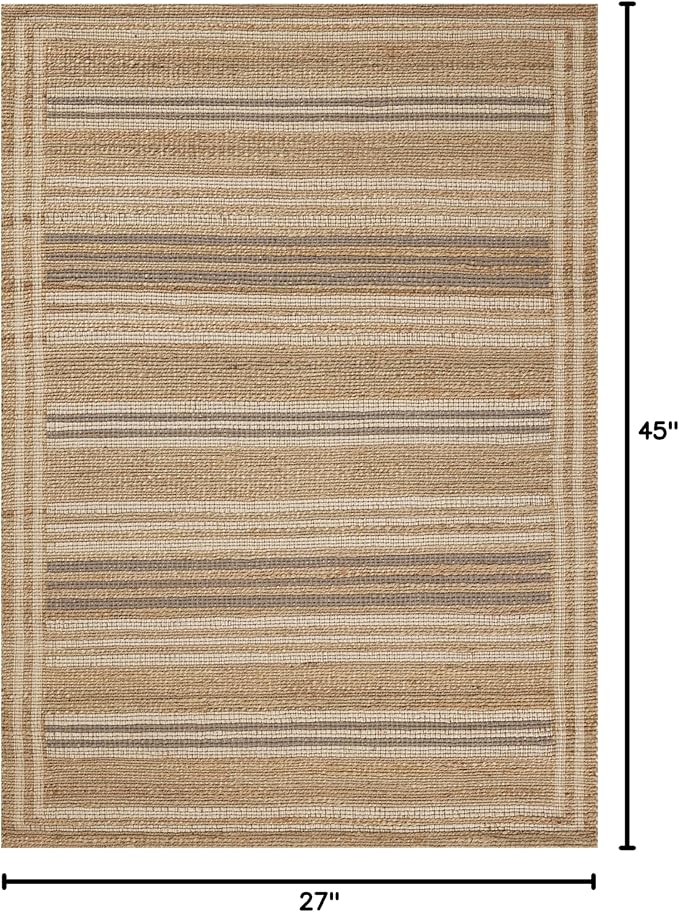 Loloi Chris Loves Julia Judy Collection JUD-03 Natural/Dove 2'-3" x 3'-9" Accent Rug