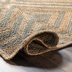 Rugs USA Dogwood Tiled Jute Area Rug, 5x8, Natural