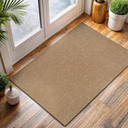 CAMILSON Easy Jute Rug 2x3, Indoor Outdoor Natural Color Farmhouse Area Rugs for Living Room and Kitchen Rug, Solid Boho Woven Design, Easy-Cleaning, Washable Outside Carpet Alfombras (2 x 3)