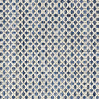Nourison Home Courtyard Ivory Blue 8' x Round Area Rug - Easy Clean, Non Shedding, Bed Room, Living Room, Dining Room, Kitchen (8' x Round)