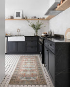 Loloi Loren Collection LQ-14 Brick/Multi 2'-6" x 7'-6" Runner Rug