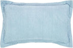 Better Trends Jullian Collection is Super Soft and Light Weight in Bold Stripes Design 100% Cotton Tufted Unique Luxurious Machine Washable Tumble Dry, King Sham, Blue