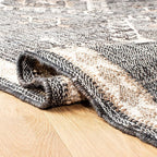 SAFAVIEH Kilim Collection Runner Rug - 2'3" x 11', Black & Ivory, Handmade Flat Weave Jute, Ideal for High Traffic Areas in Living Room, Bedroom (KLM762Z)