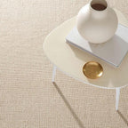 Dash and Albert Haverhill Cotton Area Rug - 3' x 5' Neutral Solid Handwoven Accent Rug - Durable, High Traffic Areas Hallway, Living Room, Stairs, Bedroom