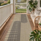 Easy Jute Rug 2.5x8: Indoor Outdoor Natural Boho Area Rugs for Hallway Patio Non Slip - Farmhouse Neutral Contemporary Carpet Mat for Entryway Kitchen Laundry Room Bedroom Washable