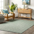 Nuloom Rigo Handmade, Green, 3' x 5', Hand Woven, Farmhouse, Jute, Soft and Textured, High Traffic, Stain Resistant, Easy Clean, Durable Area Rug for Bedroom, Living Room, Dining, Den, Foyer