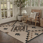 3x5 Easy Jute Outdoor Patio Rug Washable Brown Boho Entrance Area Rug for Living Room Lightweight Non Slip No Sheding Doormat Entryway Farmhouse Bedroom Backyard Kitchen Deck