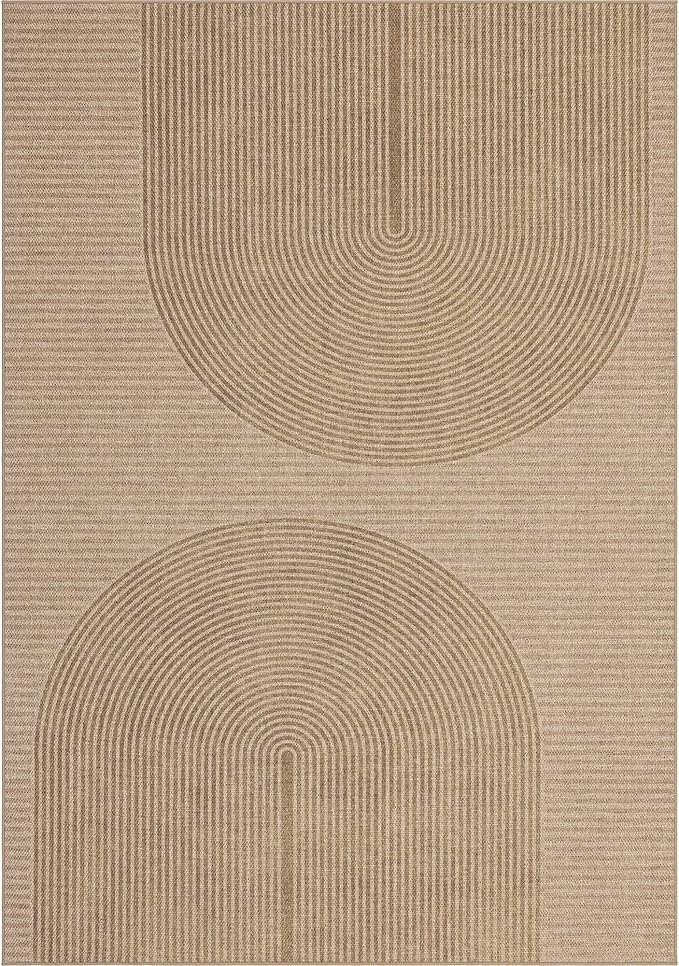 Easy Jute Rug 2x3: Indoor Outdoor Natural Boho Front Door Mat Non Slip - Farmhouse Neutral Contemporary Small Carpet for Entryway Kitchen Bathroom Bedroom Washable