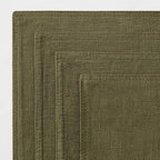 MIULEE Olive Green Linen Pillow Covers Pack of 4 Decorative Natural Solid Throw Pillow Covers Soft Accent Boho Farmhouse Couch Pillowcases Modern Spring Decors for Living Room Bed Sofa 24x24 Inch