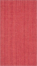 SAFAVIEH Natural Fiber Collection Accent Rug - 2' x 3', Red, Handmade Farmhouse Jute, Ideal for High Traffic Areas in Entryway, Living Room, Bedroom (NF730D)