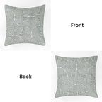 AELS Boho Decorative Textured Throw Pillow Covers 20x20, Organic Modern Mid Century Rainbow Tufted Pillow Case, Farmhouse Rustic Geometric Woven Cushion Case for Bed Couch Sofa, Slate Pale Blue Gray