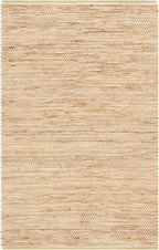 SAFAVIEH Area Rug 5x8 - Cape Cod Collection - Yellow & Natural, Handmade Jute & Cotton, Ideal for Living Room, Bedroom, Dining Space (CAP236C)