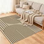 Outdoor Rug Easy Jute Rug 3x5 Entryway Porch Area Rug Indoor Foyer Outdoor Patio Door Mat Washable Non-Slip Low Pile Brown Rainbow Throw Carpet for Living Room Kitchen Bedroom Balcony Floor Mats