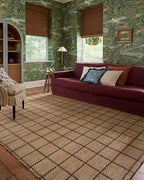 Loloi Chris Loves Julia Fletcher Collection FLE-01 Natural/Brown 7'-9" x 9'-9", .37" Pile Height, Area Rug