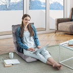 SUPER DEAL 14-Position Folding Floor Chair Gaming Sofa Cushioned Padded Reclining Bed Lounge Couch Seating for Comfy Reading, Reading, Gaming, Relaxing, Watching TV