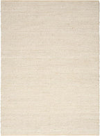 Nourison Home Natural Jute Ivory 5' x 7' Area Rug - Easy Clean, Non Shedding, Bed Room, Living Room, Dining Room, Kitchen (5' x 7')