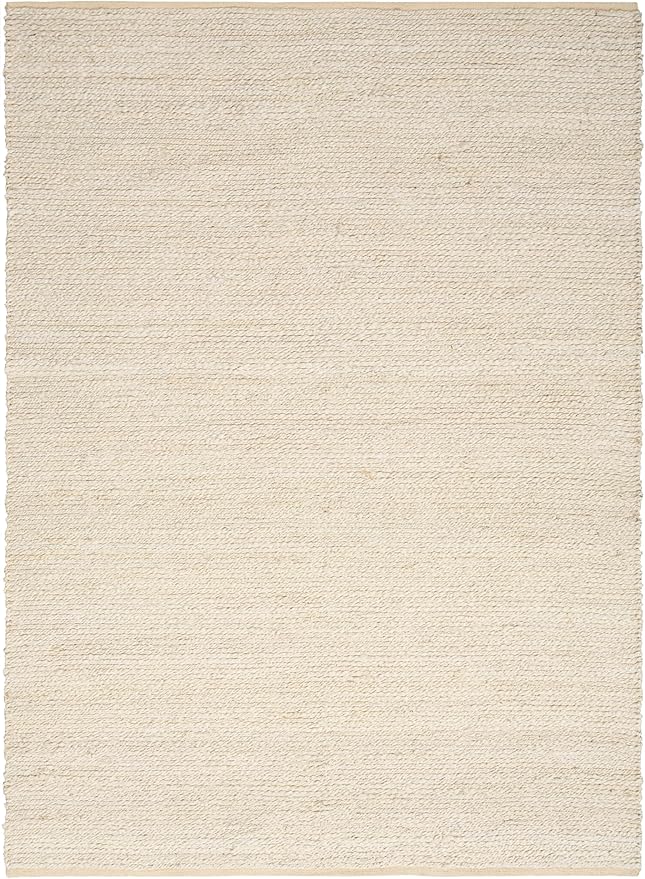 Nourison Home Natural Jute Ivory 5' x 7' Area Rug - Easy Clean, Non Shedding, Bed Room, Living Room, Dining Room, Kitchen (5' x 7')