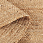· REDEARTH · Round Area Rug - 10 Feet Braided Natural Jute Rug- Artisan Made Reversible Boho Jute Rugs for Bedroom - Kitchen - Living Room - Farmhouse - Aesthetic Home Decor - Handmade Vintage Decor