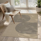 Easy Jute Rug 3x5: Indoor Outdoor Natural Boho Area Rugs for Living Room Patio Washable - Farmhouse Neutral Contemporary Carpet Mat for Entryway Bedroom Kitchen Backyard Sunroom Non Slip