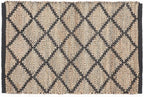 · REDEARTH · Jute Cotton Area Rug - 2'x3' Rectangular Rug, Sustainable Handwoven, Non-Shedding, Soft & Durable – Reversible, Neutral Tones for Home Décor in Living Room, Dining Room, Bedroom