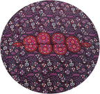 32" Purple Mandala Floor Pillow Cushion Seating Throw Cover Hippie Decorative Bohemian Ottoman Poufs, Pom Pom Pillow Cases,Boho Indian