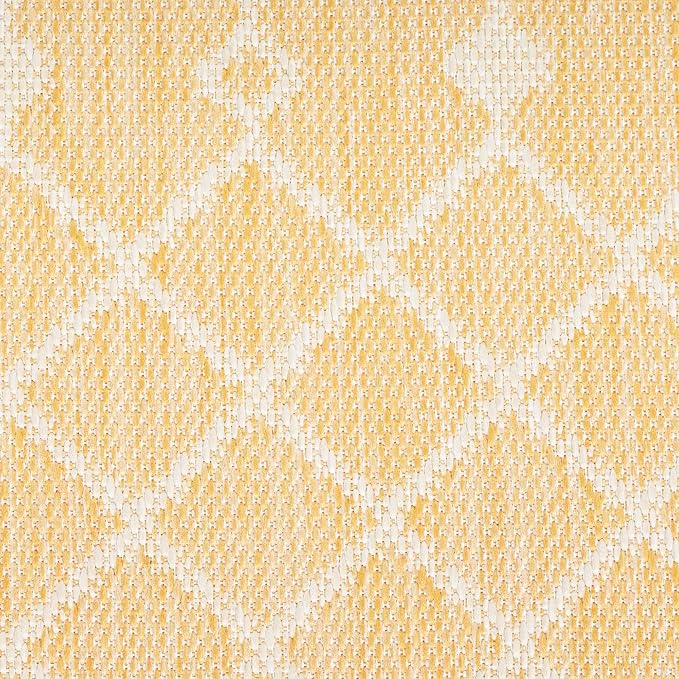 Nourison Home Positano Yellow 7' x 10' Area Rug - Easy Clean, Non Shedding, Bed Room, Living Room, Dining Room, Kitchen (7' x 10')