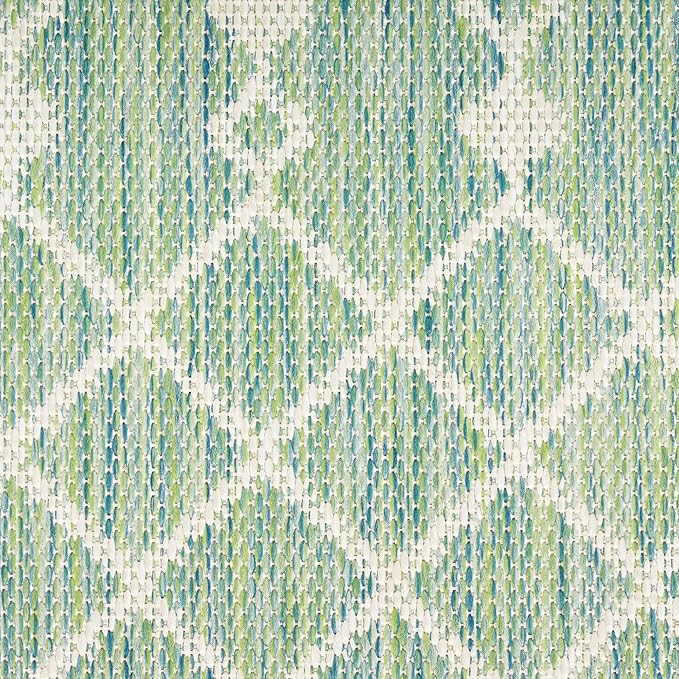 Nourison Home Positano Blue Green 9' x 12' Area Rug - Easy Clean, Non Shedding, Bed Room, Living Room, Dining Room, Kitchen (9' x 12')