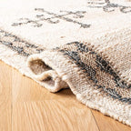 SAFAVIEH Kilim Collection Runner Rug - 2'3" x 7', Ivory & Black, Handmade Flat Weave Jute, Ideal for High Traffic Areas in Living Room, Bedroom (KLM762A)