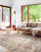Loloi Loren Collection LQ-14 Brick/Multi 2'-3" x 3'-9" Accent Rug