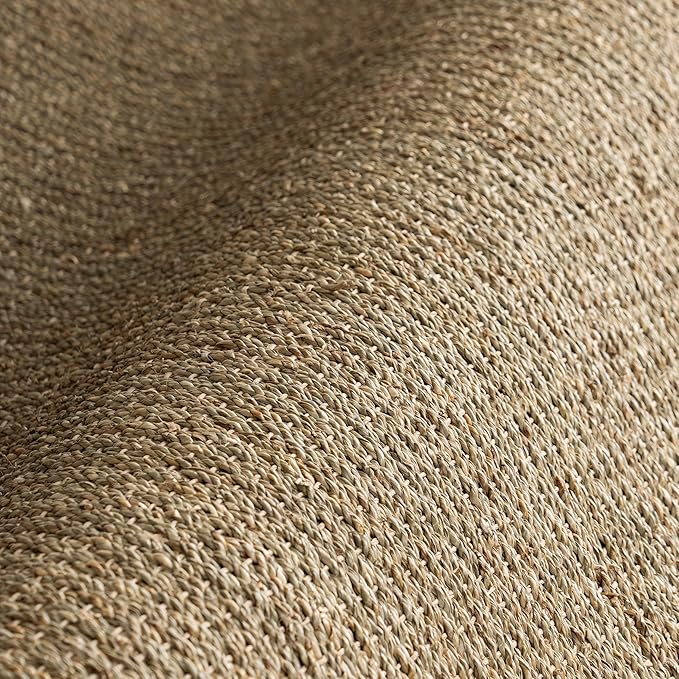 Nuloom Elijah Beige/Natural, 2'6" x 6', Basketweave, Seagrass, Soft and Textured, High Traffic, Stain Resistant, Easy Clean, Durable Runner for Bedroom, Living Room, Dining, Den, Foyer, Entryway