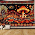 Yeoiat Tapestry Mystical Mushroom Tapestries Fantasy Tapestries Bohemian Forest Wall Tapestry Bedroom Dormitory Living Room Decoration 80"x60"