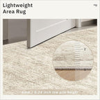 Runner Rug 3x8 Washable Non-Slip Hallway Runner Rugs for Kitchen Bathroom Laundry Room Beige Vintage Floor Carpet Runners for Hallways Entryway