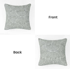 AELS Boho Decorative Textured Throw Pillow Covers 18x18, Organic Modern Mid Century Rainbow Tufted Pillow Case, Farmhouse Rustic Geometric Woven Cushion Case for Bed Couch Sofa, Slate Pale Blue Gray